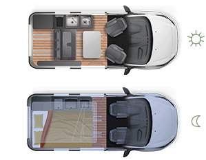 Furgoneta convertida CITY CAMP SELECT - implantaci�n