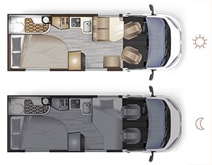 Furgoneta convertida D62 SELECT - implantacin