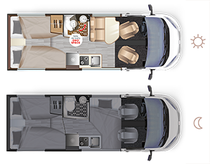 Furgoneta convertida Dreamer D68 SELECT - implantacin