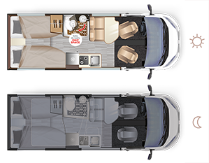 Furgoneta convertida Dreamer D68 UP SELECT - implantacin
