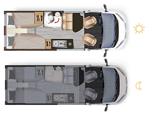 Furgoneta convertida Dreamer D68 UP - implantaci�n