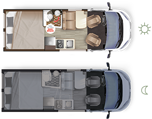 Furgoneta convertida LIFT VAN UP SELECT - implantaci�n